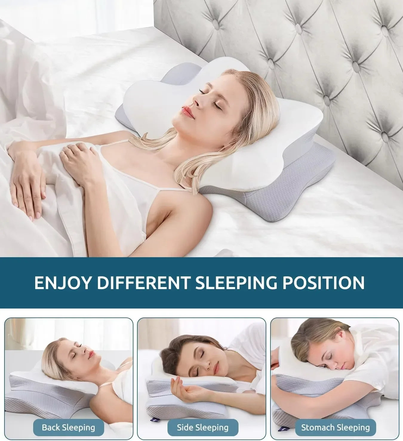 Ergonomic & Orthopedic Memory Foam Pillow
